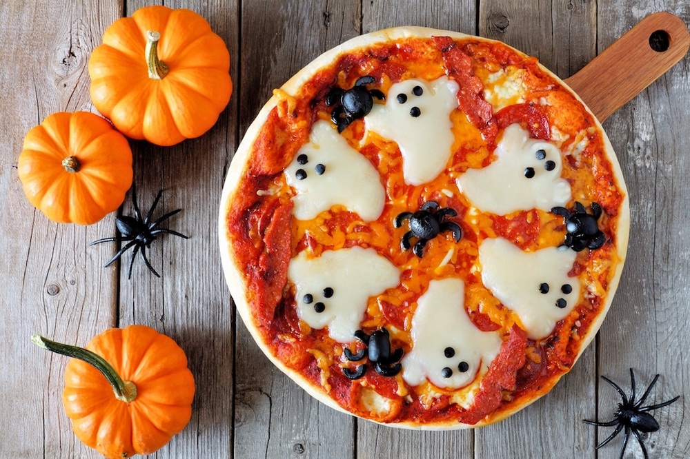 Пицца на хэллоуин фото Halloween: пицца с привидениями в Zotman Pizza Pie