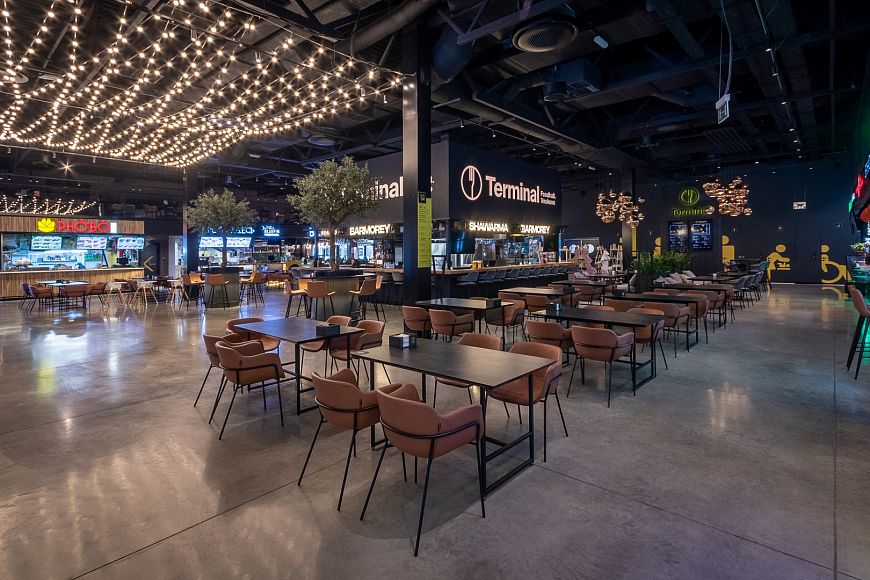 Terminal Foodhall. Vnukovo открытие нового фуд-холла Терминал Фудхолл Внуково